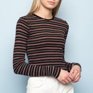 Brandy Melville striped long sleeve❤️🖤